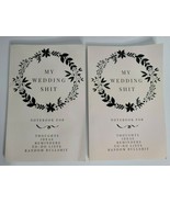 MY WEDDING SH!T Ideas To Do Lists Journal Notebooks Lot Blank Pages (Set... - £7.95 GBP