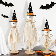 Halloween Decorations Indoor, Set of 3 Primitive Halloween Ghosts with W... - €9,87 EUR
