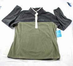 NWT Columbia Womens Benton Springs Fleece Pullover XXL 1/2 Snap Charcoal... - $729.01 MXN