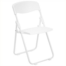 Plastic Folding Chair In White (Set Of 2) - £131.08 GBP