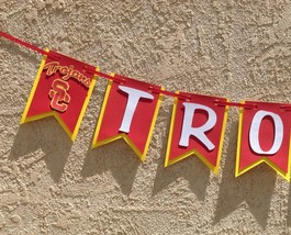 Ncaa Usc Trojans Banner Custom Birthday Anniversary Party Decor Handmade New - £17.64 GBP