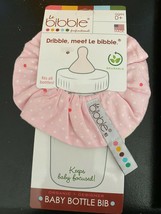 Le Bibble Baby Bottle Bib Pink Polka Dot - $6.00