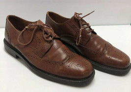 Johnston & Murphy Passport Brown Leather Wingtip Derby Dress Shoes Men’s 11 M - $39.55