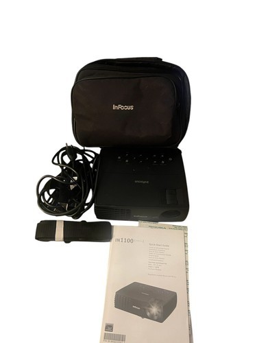 InFocus IN1100 DLP Computer Projector Remote Manual Case Excellent! - $15.94