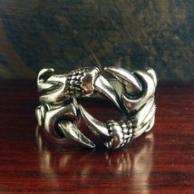 Claw Ring Silver Color Size 9 & 10 Unisex Fashion Jewlery