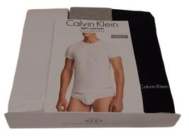 3 PACK CALVIN KLEIN SIZE MEDIUM GRAY BLACK CREW NECK T-SHIRTS UNDERSHIRT... - $36.50