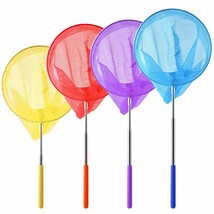 4 Pack Telescopic Butterfly Nets Catching Insects Bugs Fishing Nets Grea... - $24.69