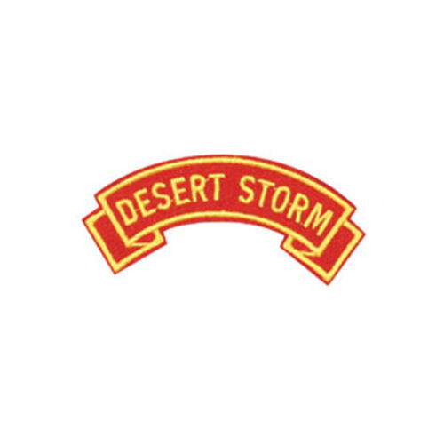 MARINE CORPS DESERT STORM MILITARY EMBROIDERED USMC RED SHOULDER ROCKER ...