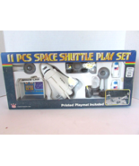1984 JIMSON PLASTIC 11 PC SPACE SHUTTLE PLAYSET #3118 WITH PLAYMAT COMPLETE - $23.70