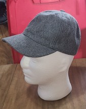 Gap Baseball Hat M/L Wool Blend Gray Adjustable Buckle. Excellent Condition - $14.81