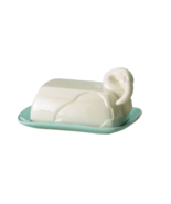 Flamingo 638008 Ceramic 3D Shaped Butter Dish White - $471.22 MXN