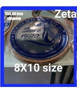 Zeta Phi Beta Sorority Wall Plaque Divine 9 Wood Wall Plaque Wood Office... - £42.14 GBP