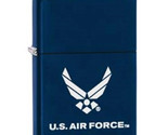 Zippo Lighter -US Air Force Logo Navy Blue Matte - 854715 - £28.24 GBP