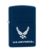 Zippo Lighter -US Air Force Logo Navy Blue Matte - 854715 - $35.44