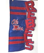 Rare Embroidered UniversityOf Mississippi Ole Miss Rebels Collegiate Fla... - £39.02 GBP