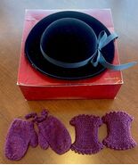 American Girl ADDY&#39;S  DERBY HAT, MITTENS &amp; KNEE WARMERS NIB - $89.09