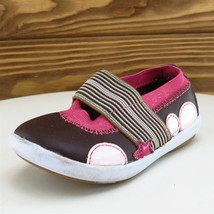 Keds Sz 4 Toddler Girls Sneaker Brown Leather  Medium - $21.56