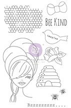 Prima Marketing Julie Nutting Mixed Media Cling Rubber Stamp-Miss Bea. - $17.07