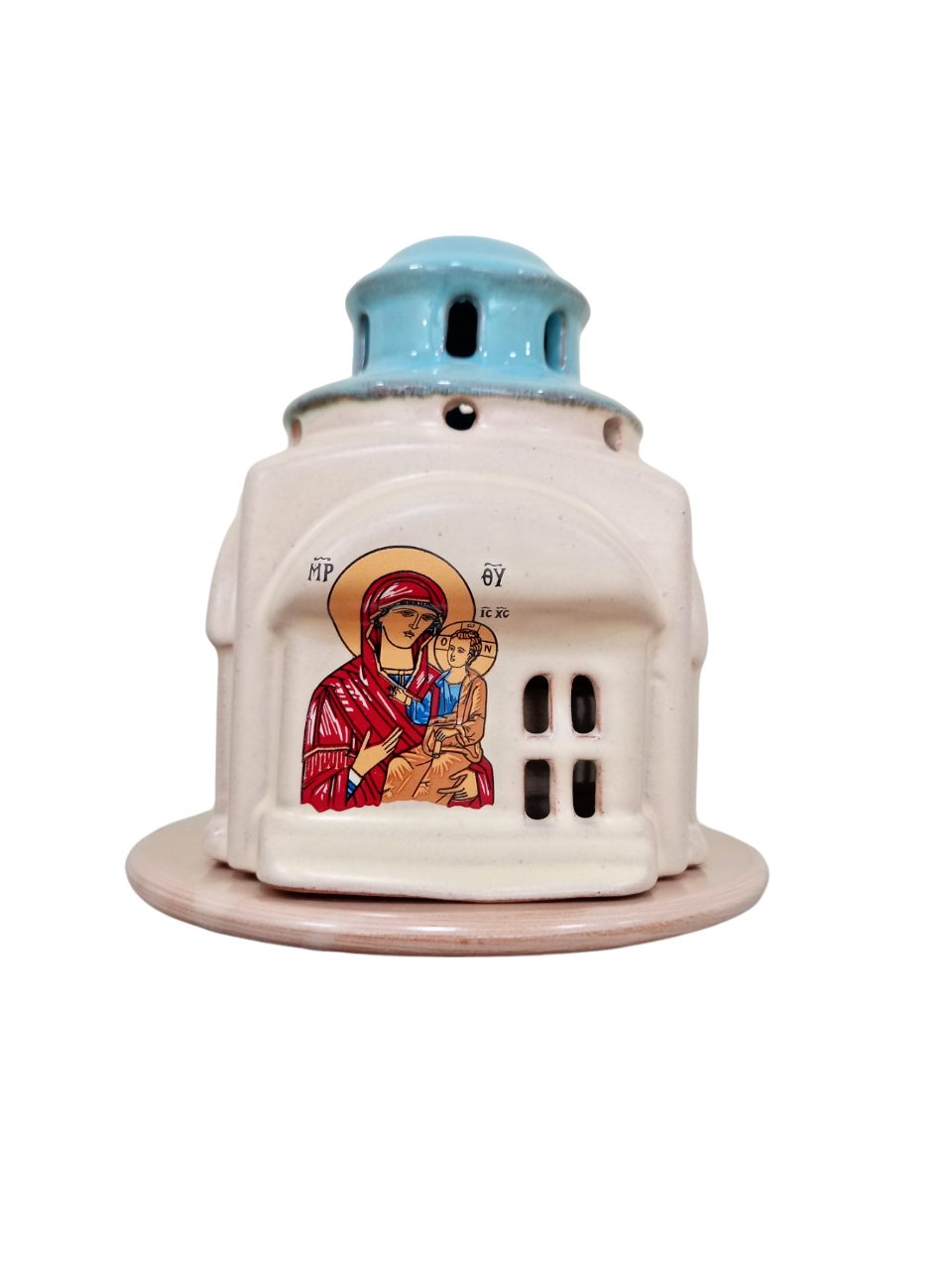 5&quot; Greek Orthodox Byzantine Church Style Ceramic Standing Vigil Oil Lamp... - $20.30
