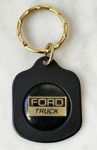 Vintage Ford Truck Key Chain Black and Gold Logo Metal Keychain - £15.11 GBP