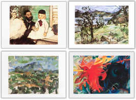 Bundle- 4 Assorted Various Artists Fine Art Museum Blank Notecards - $203.08 MXN