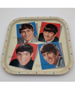 Beatles Vintage 13&quot; Metal Square Tray Made in England with original label - $74.44