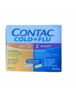 Contact Cold &amp; Flu Day Night Caplets Maximum Strength 28 Ct EXP 10/27 No... - $67.32