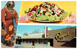 Louis Pappas Riverside Restaurant Tarpon Springs Florida Postcard Posted 1968 - £5.20 GBP