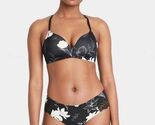 2 Pair Auden Women's Large (12-14) Seamless Cheeky Underwear Black Floral - $12.99