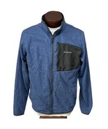 Columbia Jacket Full Zip Hand Pockets Blue Unlined Mens Size Large - $22.08 CAD