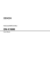 Denon DN-X1600 DJ Mixer Owners Instruction Manual - £16.62 GBP