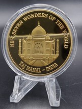 New Seven Wonders In The World Golden Coin ~ Taj Mahal, India 2007 - £3.87 GBP