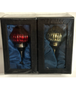 Set Of 2 Decorative Wine Topper Stoppers Red and Gold New/sealed - $22.34 CAD