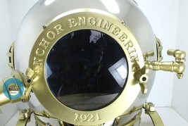 Chrome Brass Unique Finish US Navy Mark Full size Scuba Divers Diving He... - $4,575.60 MXN