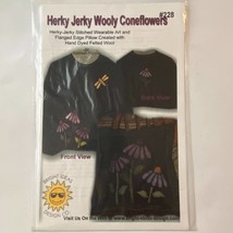 Bright Ideas Design 228 Herky Jerky Wooly Coneflowers Sweatshirt Pillow Pattern - £6.29 GBP