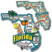 Florida Jumbo &amp; Premium State Map Magnet Set by Classic Magnets, 2-Piece Set, Co - £7.54 GBP