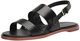 Cole Haan Women&#39;s Zerogrand Flynn Flat Sandal W20755 Black Leather Size 9M - £97.51 GBP