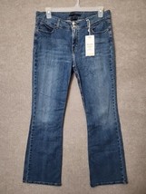 Levis 526 Slender Bootcut Jeans Womens 14 Blue Medium Wash Slimming Stretch NEW - £23.09 GBP