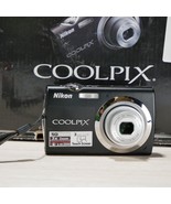 Nikon Coolpix S230 10MP Digital Camera Black *SD ISSUE* AS IS Parts/Repair - £31.06 GBP