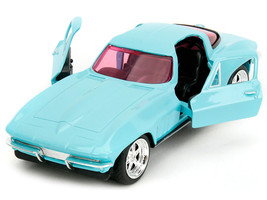 1966 Chevrolet Corvette Light Blue with Pink Tinted Windows "Pink Slips" Series - $20.69