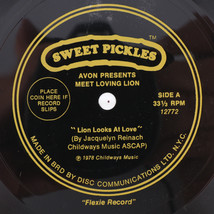 Avon Sweet Pickles - Meet Loving Lion/Looks At Love 33 rpm Flexie-Record Only - £2.24 GBP