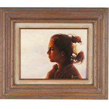 Una Mirada Al Futuro Por Anthony Sidoni 1991 Firmado Óleo Sobre Tabla 16&quot;x19&quot; - $8,164.11