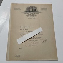 The First National Bank Of Port Arthur Texas Letter 1935 - $53.62