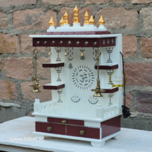 wooden temple mandir Pooja Ghar Mandap For Worship Handcrafted Pooja mandir - $396.98