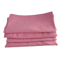 Riegel Pink Tablecloths 4 Piece Lot 54&quot;x54&quot; Cotton Blend Catering Fabric AS IS - £11.85 GBP
