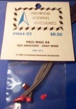 Pro-Mag 44 / Red Anodized ~ Gray Wire (Pkg. Of 2) - $9.50