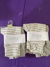 (2) Carter&#39;s Precious Firsts Stripe Pants Gray Zoo 3 mo 2each Baby - $6.99