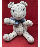 The Edelweiss Flower Fabric Hand Made Teddy Bear 14&quot; Tall Plush Toy Need... - $22.24