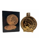 Vintage AVON Indian Head Penny Tribute After Shave 4 oz Full Bottle Deca... - £7.47 GBP