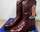 Israel Red Wine Crocodile Oval Cowboy Boots Men’s Size 8.5 - $296.99
